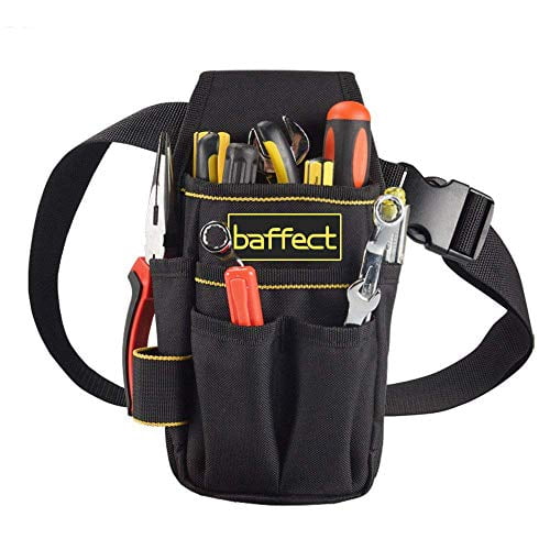 WO Work Bag Tool Pouch Leather Belt For Electrician Carpenter Maintenance Worker 